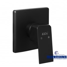 ECA Tiera Serisi Ankastre Duş Bataryası Sıva Üstü Grubu (Mat Siyah)